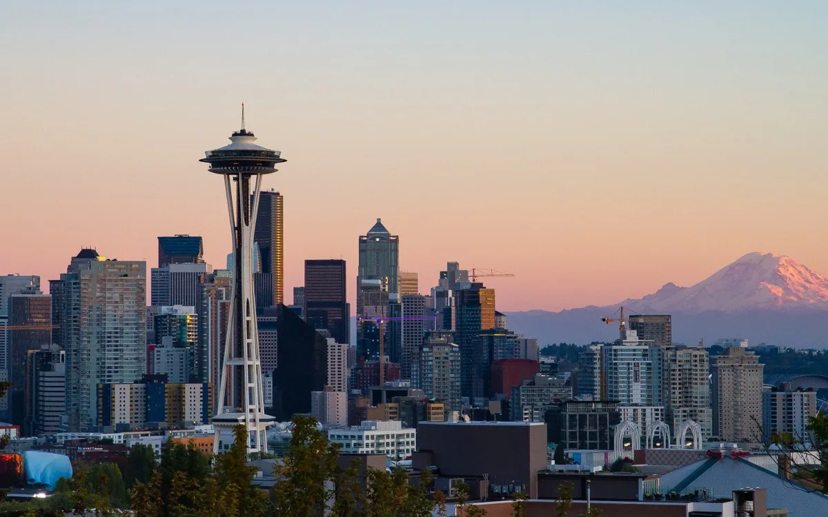 The downtown Seattle skyline with the Space Needle, from Kerry Park