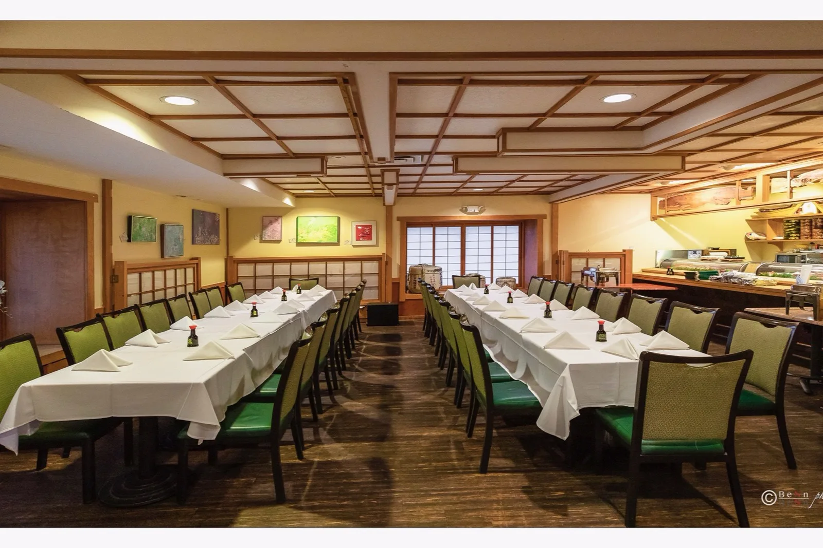 The dining room at Tachibana